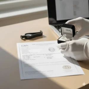 Official GIA certification and grading report for a 4 carat oval diamond.