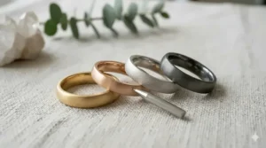 An illustration showing the scratch-resistant properties of a modern matte surface band.