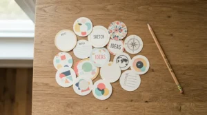 Example of how to measure ring size at home using a printed paper circle template.